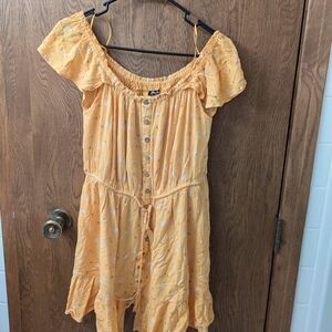 Miss Me Yellow Floral Dress